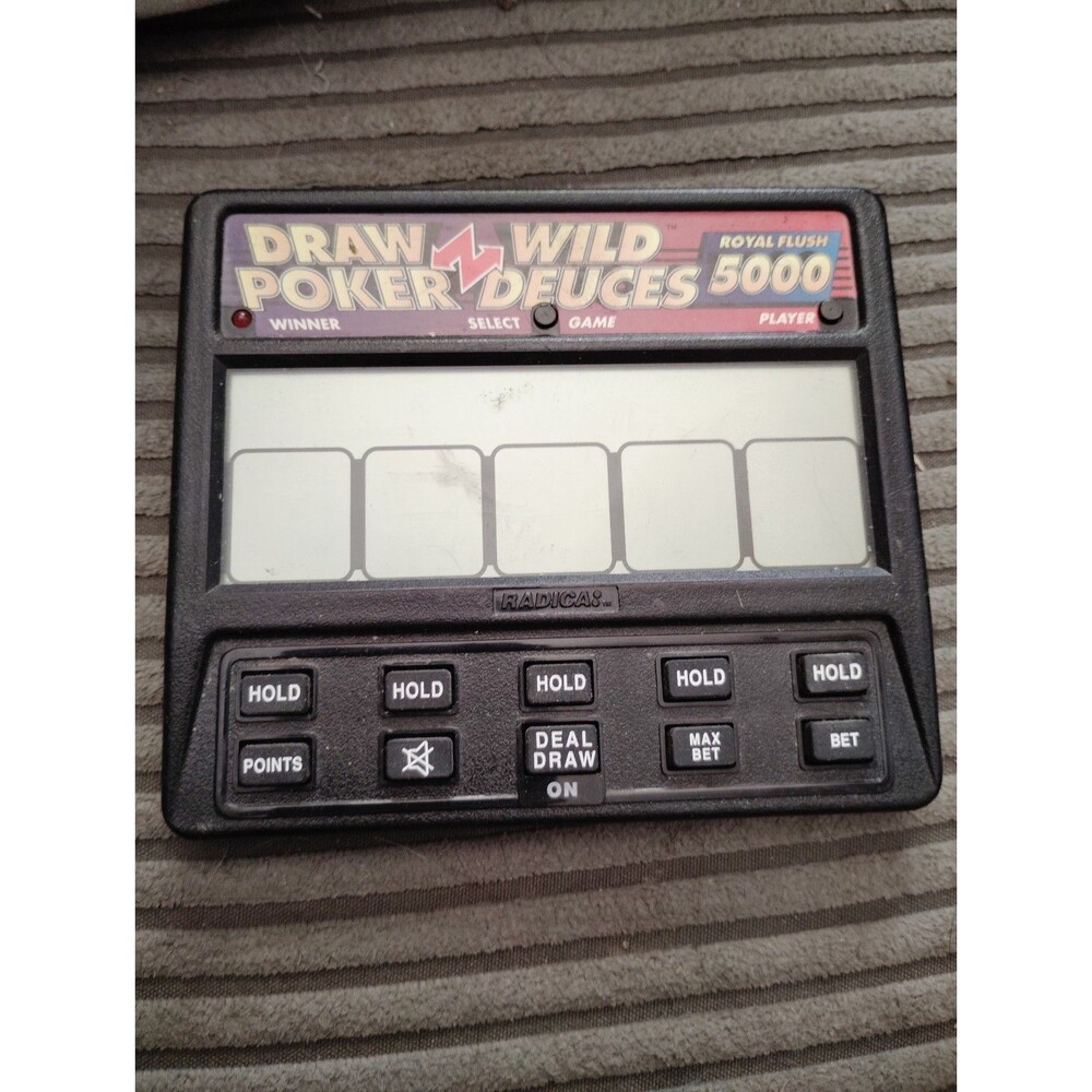 Hand held Draw Poker Wild Deuces Royal Flush 5000
